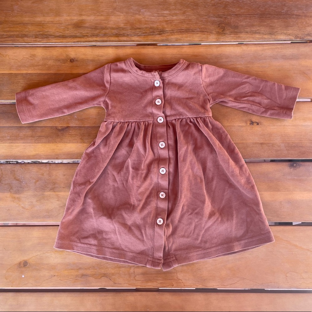 Kate Quinn Long Sleeve Button Front Dress